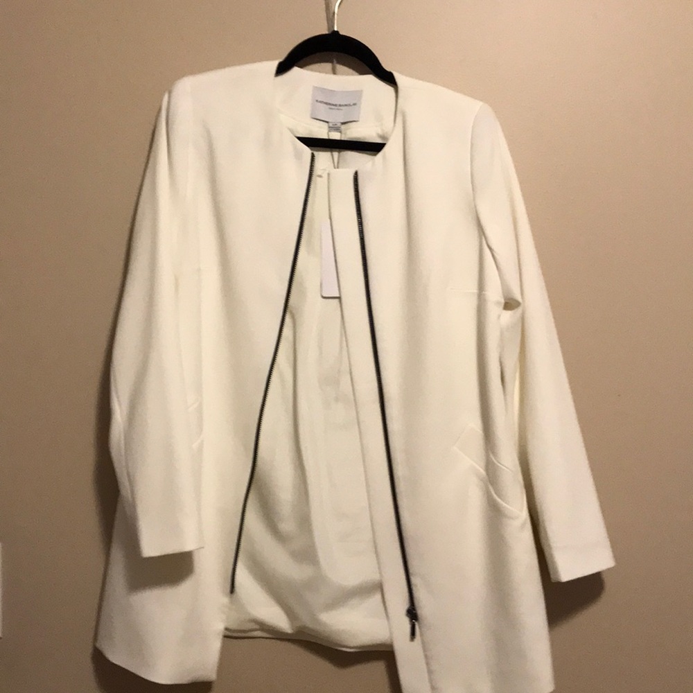 Katherine Barclay | White Blazer Smock